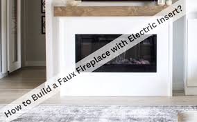 Faux Fireplace With Electric Insert