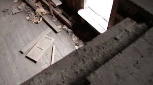 Floor In Abandoned House Stock