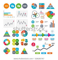 Business Data Pie Charts Graphs Back Stock Vector Royalty