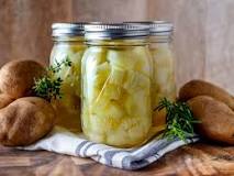 How do you keep potatoes white when canning?