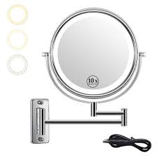 10x magnifying mirror wall mount