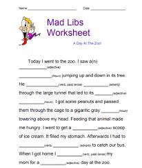 5 printable mad libs for kids
