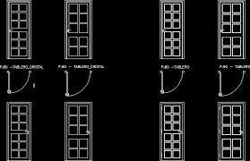 Glass Panel Door In Autocad Cad Library