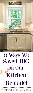 Never ignore workflow a proper amount of kitchen cabinets, quality appliances and durable materials are all important things to consider when renovating your kitchen, but if they're combined into an efficient workspace, you won't be getting the most out of your remodel. 8 Ways We Saved Big On Our Frugal Kitchen Remodel Thrifty Frugal Mom