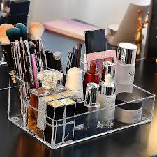 plastic makeup organizer bathroom