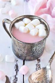 strawberry hot chocolate pink hot