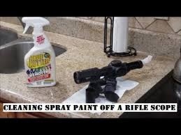removing spray paint from a scope