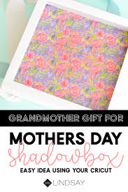 mothers day shadow box using your
