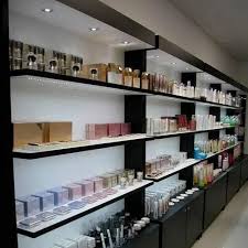 cosmetic display rack and counter