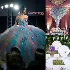 Butterfly quince decor for the venue that will brighten the atmosphere of the venue. Quinceanera Decorations Quinceanera Themes Ideas For Themes Quinceanera Themes Butterfly Quinceanera Theme Butterfly Theme Quinceanera