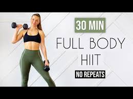 30 min full body hiit with weights no