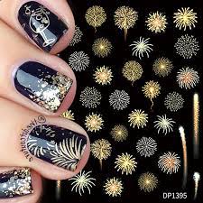 3d nail stickers colorful feather