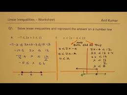 Linear Inequalities Worksheet With