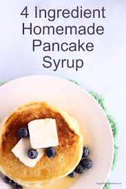 simple and easy homemade pancake syrup