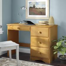 Perfect desk size for my guest room! Light Wood Desk Wayfair