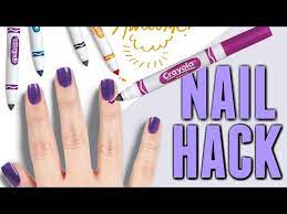 using markers to remove nail polish