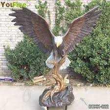 life size solid bronze eagle statue for