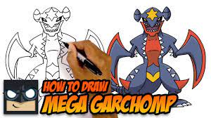 How To Draw Mega Garchomp