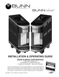 In order to read or download bunn coffee maker manual troubleshooting ebook, you need to create a. Bunn O Matic 45800 0000 User Manual Manualzz