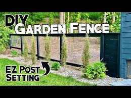 Diy Garden Fence With Gate Ez Post