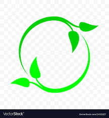 Recycle Icon Green Leaf Arrow Circle Bio Garbage