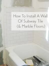 How To Install Subway Tile In A Shower