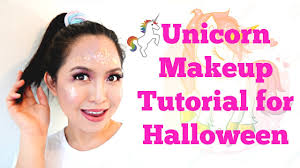 my easy unicorn makeup for halloween