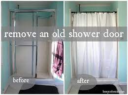 removing the shower door breaking