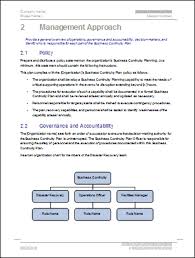 business continuity plan template ms