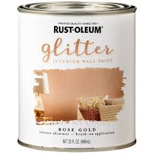 Rose Gold Glitter Interior Paint
