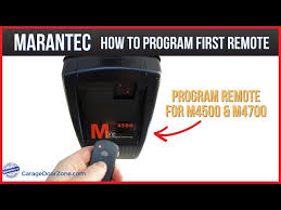 marantec opener remote program how to