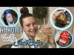how to make at home vanilla iced coffee
