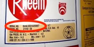 How Do I Tell The Age Of A Rheem Water Heater From The