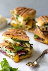 stovetop grilled vegetable panini