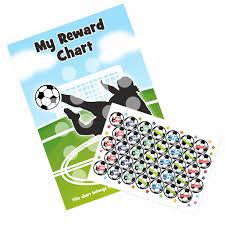 A4 Football Goal Reward Chart And 18 Matching Stickers