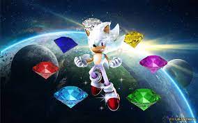 Download Hyper Sonic And The Super Emeralds Wallpaper | Wallpapers.com