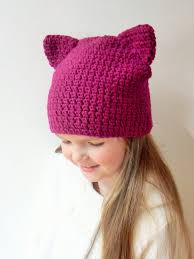 You can use any weight or type of yarn, and make your cat any colour you like. Cat Ears Hat Cat Beanie Pink Cat Hat Crochet Cat Hat Kitty Etsy