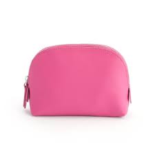 royce bright pink leather cosmetic case