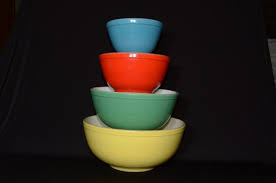 Color Mixing Bowls Vintage Pyrex