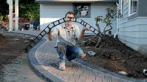How To Lay A Curved Paver Walkway At