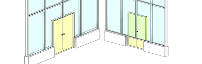 simple curved glazing in revit curtain