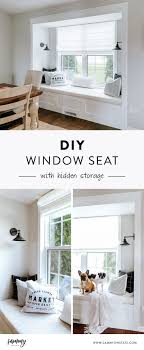 build a window seat with hidden storage