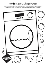 Washing machine coloring page pages template. Downloadable Colouring Sheets Ryedale Mumbler