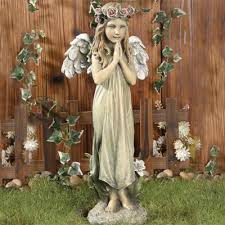 Praying Angel Girl Garden Statue From