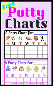 Potty Training Success Charts For Boys Girls Potty