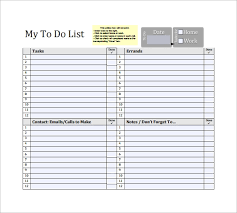 Free 16 Sample To Do List Templates In Word Excel Pdf