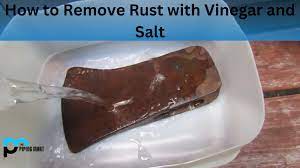 remove rust with vinegar and salt