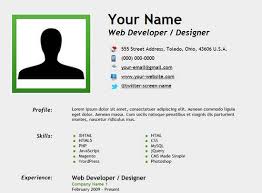 25 Free Html Resume Templates For Your Successful Online Job