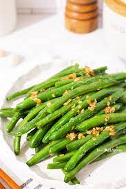 chinese garlic green beans two plaid