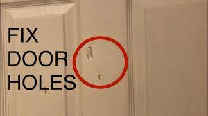How to Fix Holes in Interior Doors - YouTube